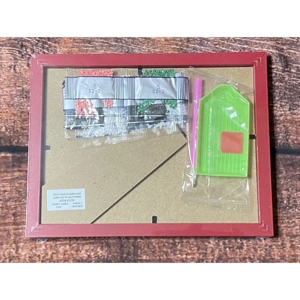 Most Wonderful Time of Year Rectangle Diamond Painting Kit in Frame Hobby Lobby